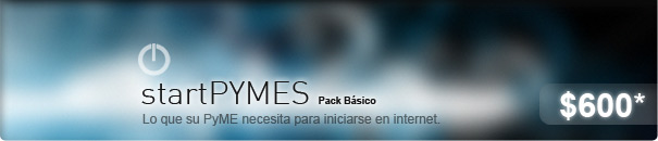 startPYMES - Lo que su PYME necesita para iniciarse en internet - $600*